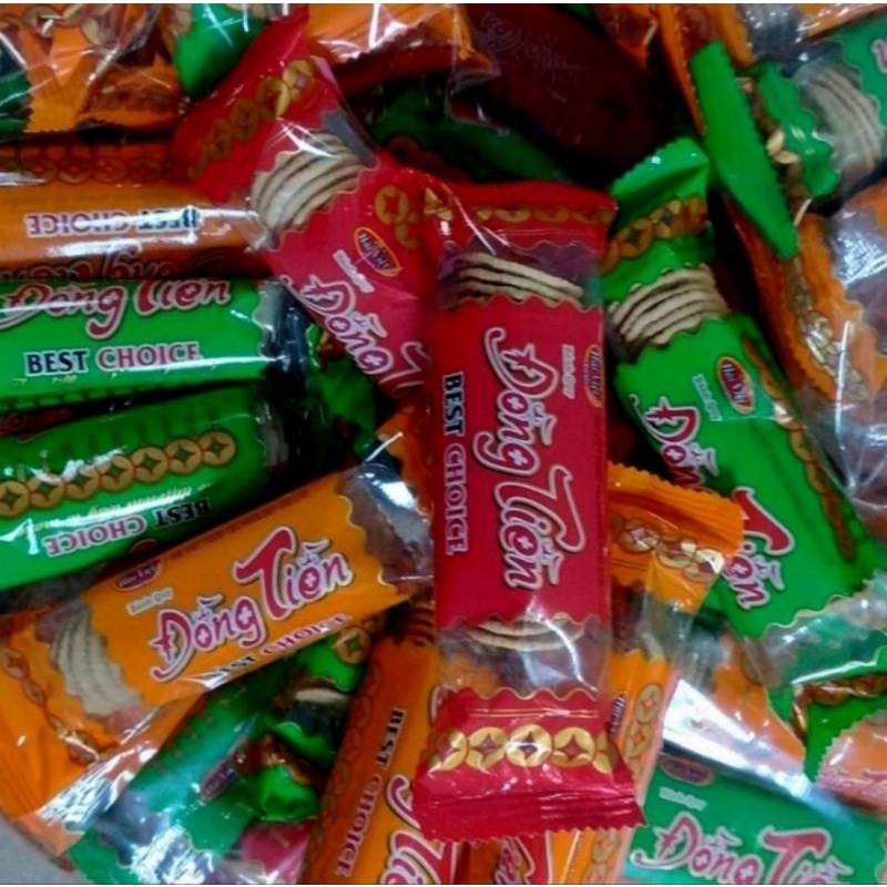 Bánh quy đồng tiền bịch (1 bịch 10 gói bánh ) | BigBuy360 - bigbuy360.vn