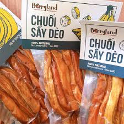 Chuối sấy dẻo Berryland 250g - Đặc sản Đà Lạt - đồ ăn vặt quà tặng ý nghĩa