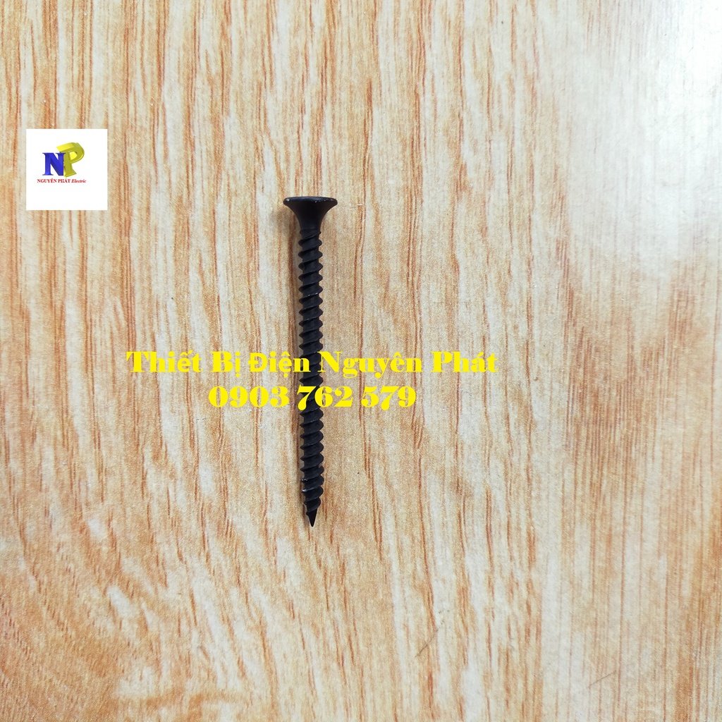 100 Gram Vít Đen Bắn  Gỗ, Thạch Cao, Nhựa