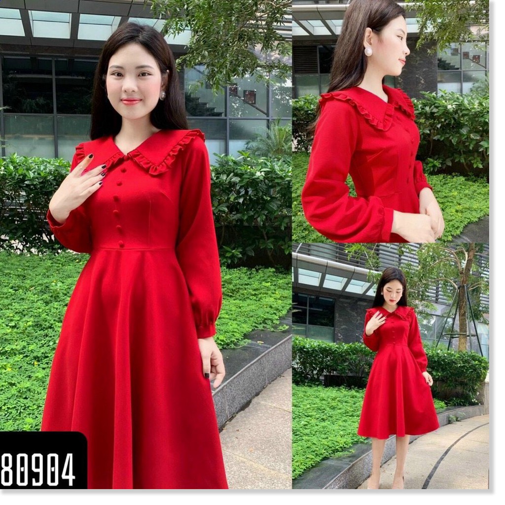 ĐẦM UMI DÁNG XÒE,HỌA TIẾT TRƠN NHƯNG KHÔNG KÉM PHẦN SANG TRỌNG,THÍCH HỢP ĐI CHƠI,DẠO PHỐ,DỰ TIỆC LANA FASHION
