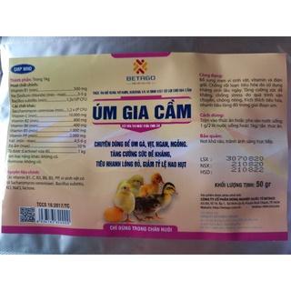 50gr Úm gia cầm: úm gà,vịt,ngan,ngỗng