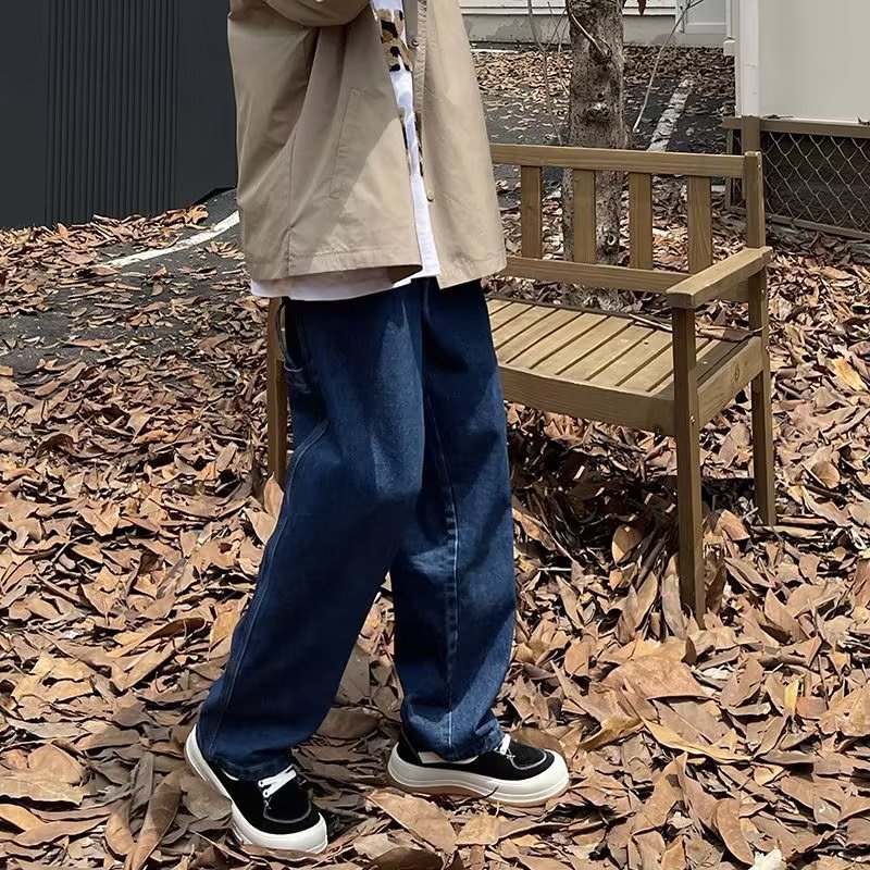 Quần Jeans Trơn size Lớn Thời Trang Hàn Quốc Dành Cho Nam S-3XL