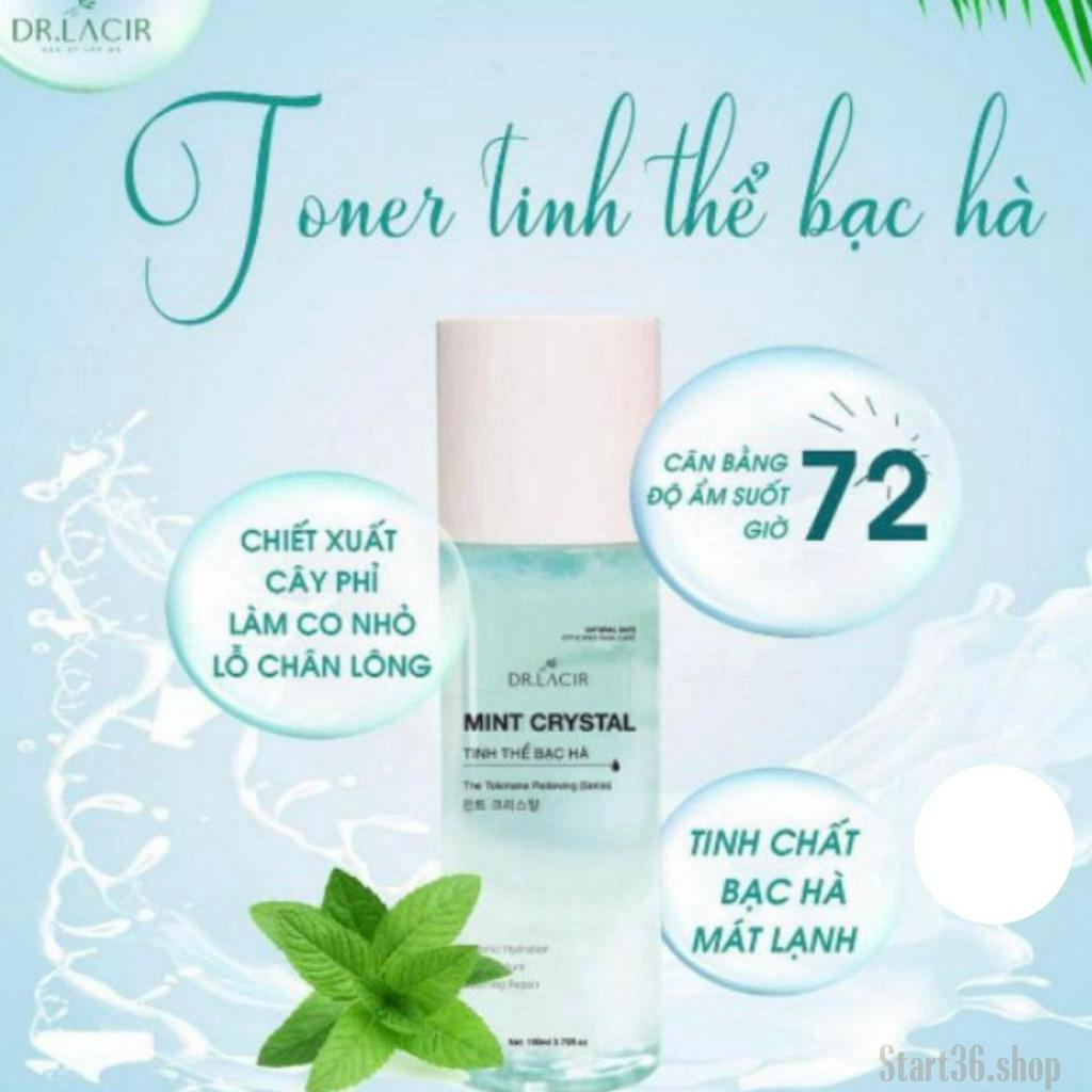 Toner tinh thể bạc hà Dr lacir toner cấp ẩm cho da mặt,  cân bằng độ ẩm, thu nhỏ lỗ chân lông, giúp trắng da, giảm mụn | BigBuy360 - bigbuy360.vn