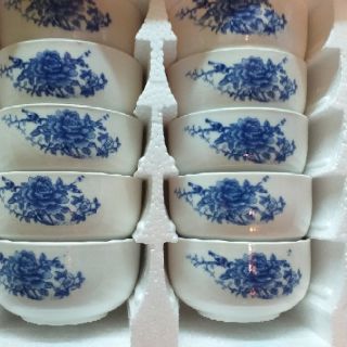 BỘ CHÉN SỨ HOA VĂN 10 CÁI GIẢM15K