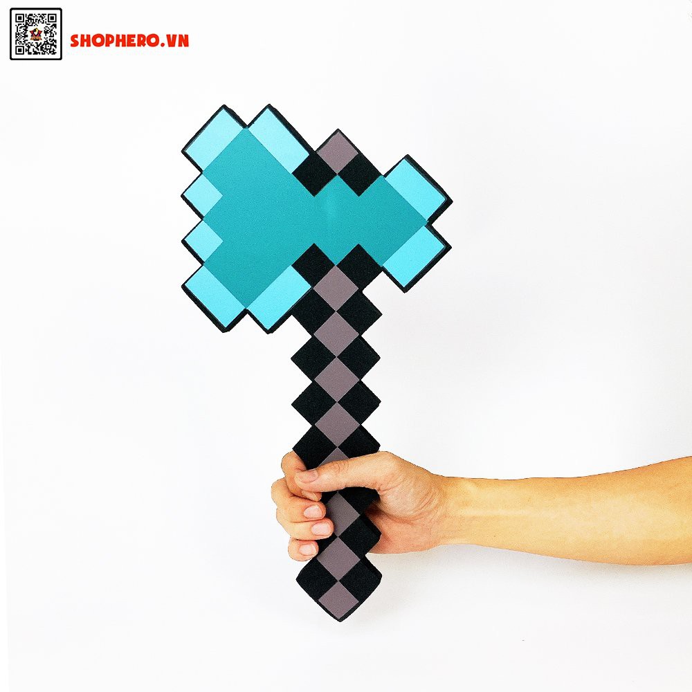 Rìu minecraft diamond cho bé.