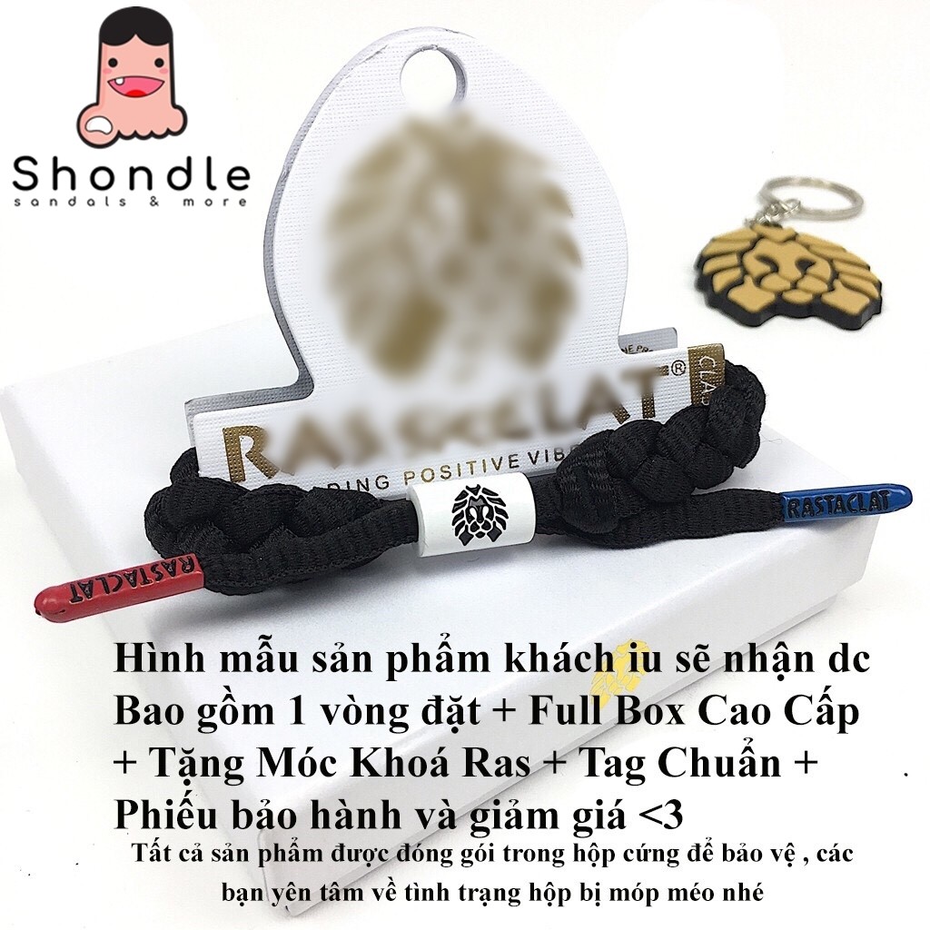 Vòng tay Rastaclat Knotaclat Jet [Box Cao Cấp + Tag Chất][Hình Thật] - VR055