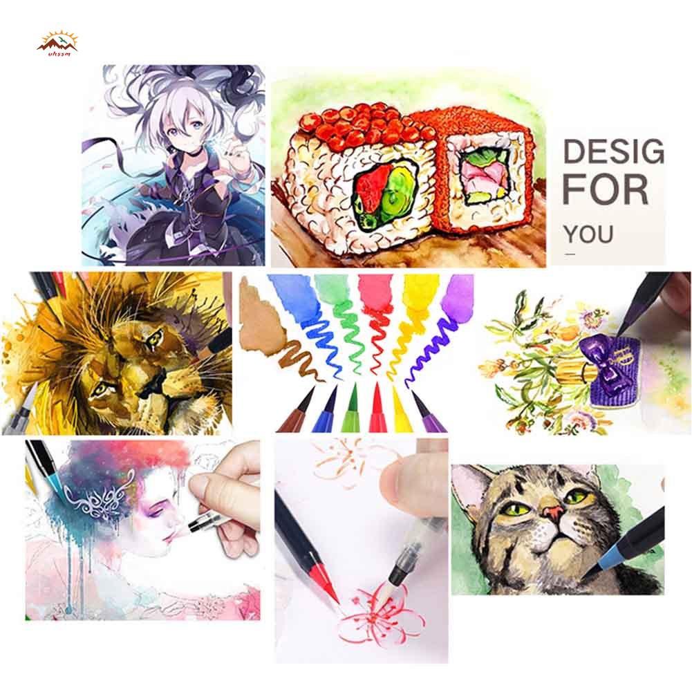 Bộ 20 cây bút lông viết vẽ màu nước cao cấp