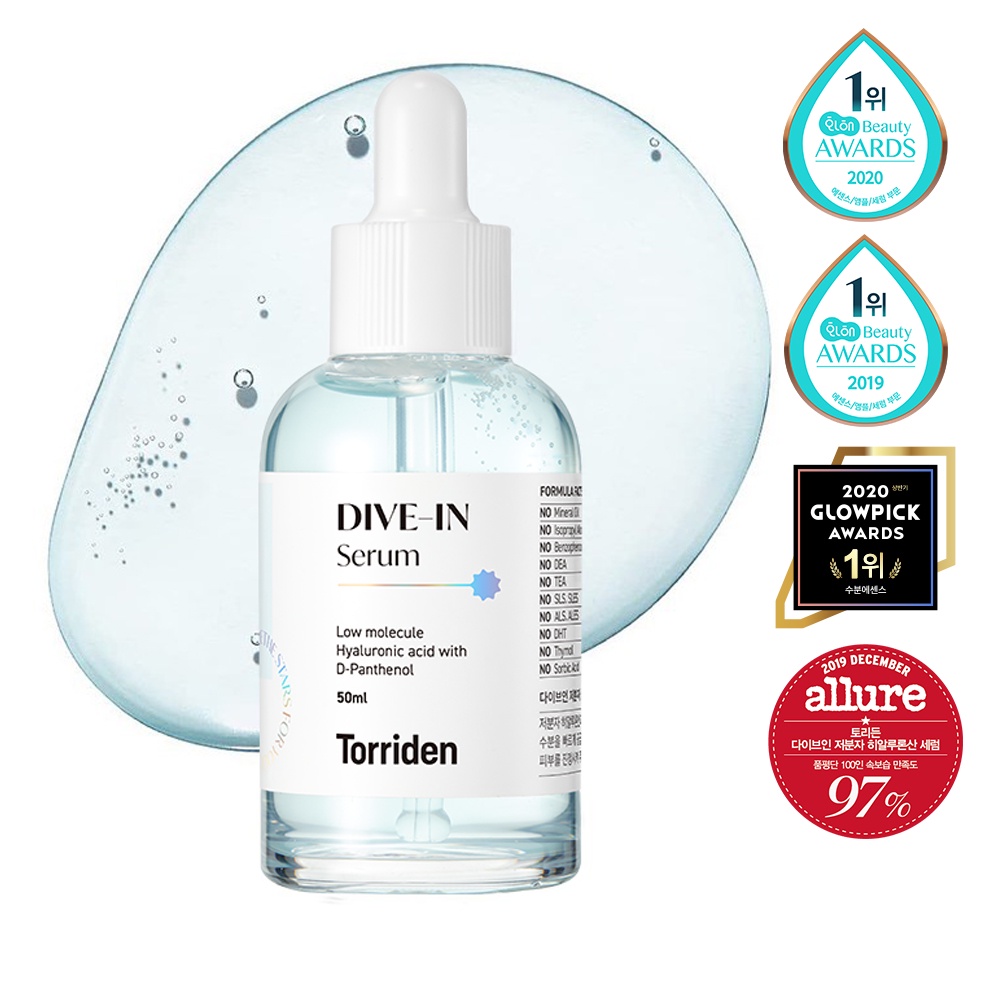 [HÀNG MỚI] Torriden Serum B5 cấp nước Hyaluronic Acid dưỡng ẩm, phục hồi bảo vệ da - TORRIDEN Dive-in Serum 50ml