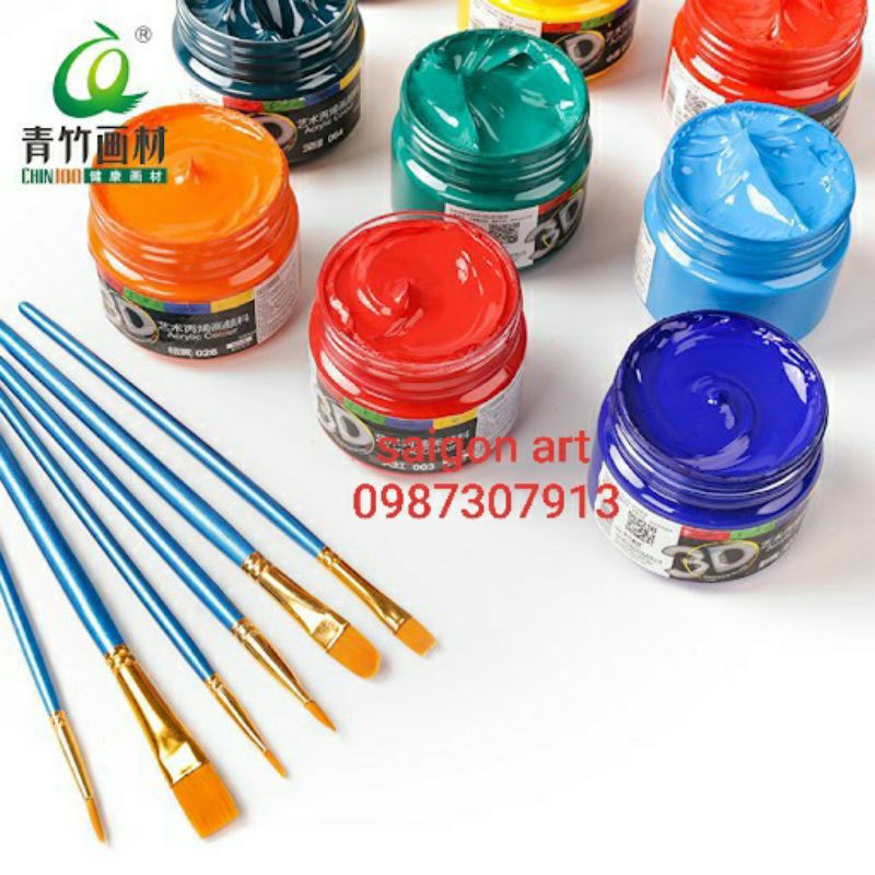Màu Acrylic Vẽ 3D Chinjoo, Maries 100ml