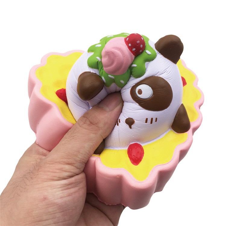 Chính hãng SquishyFun - Bánh Panda trái tim (13x10cm) shop squishy