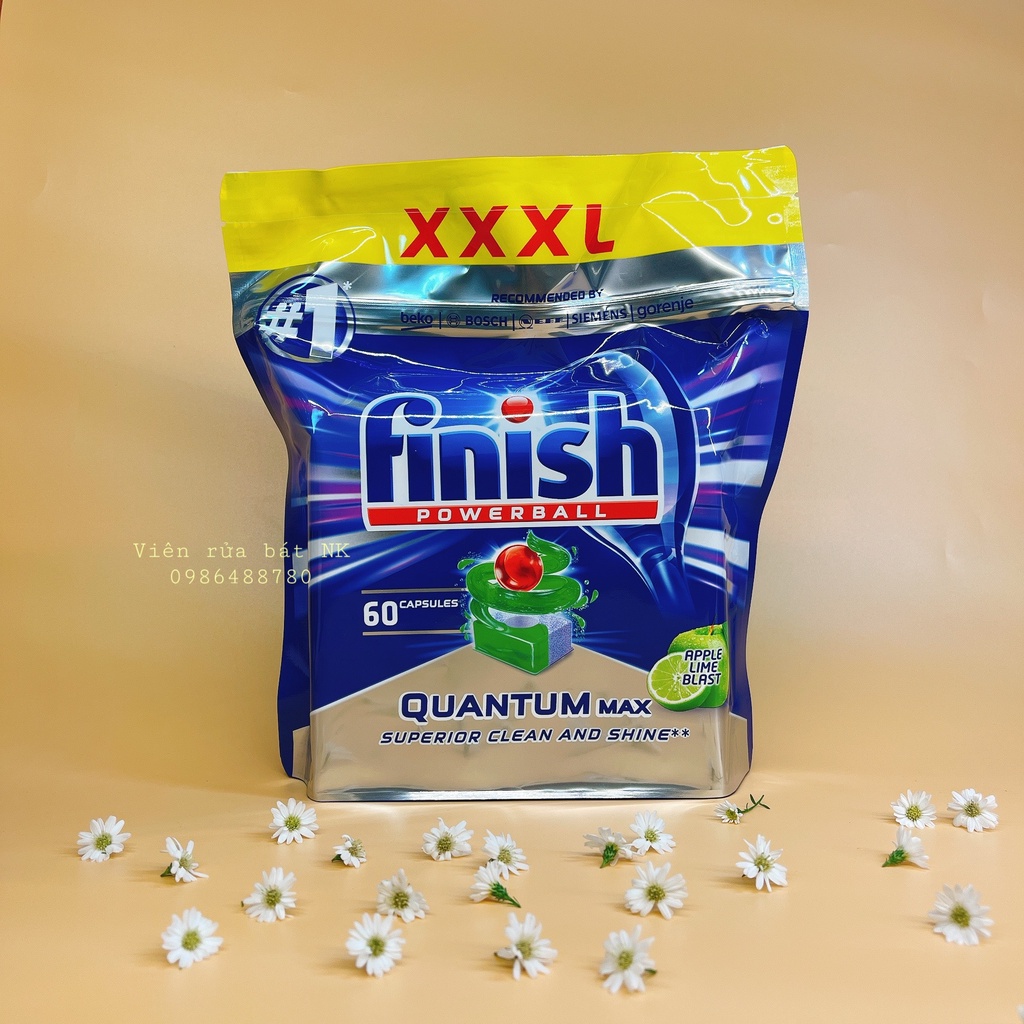 Viên rửa bát Finish Quantum
