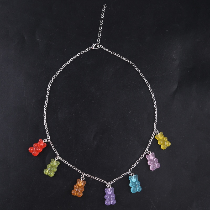 Vòng Cổ Mặt Gấu Gummy Nhiều Màu Dễ Thương Cho Nữ