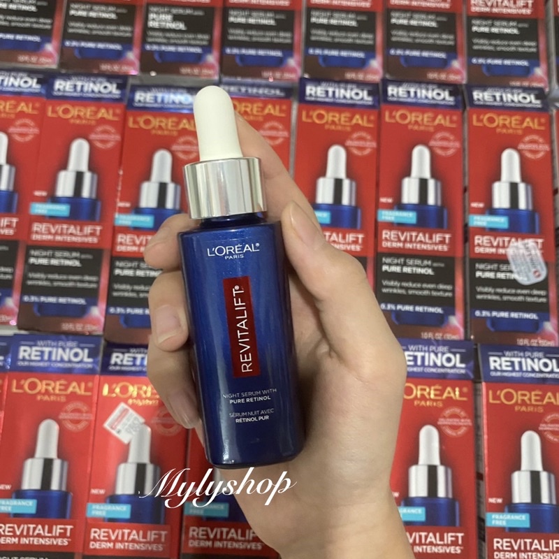 Serum Loreal ban đêm 0,3 % PURE RETINOL Revitalift Derm Instenseives 30ml