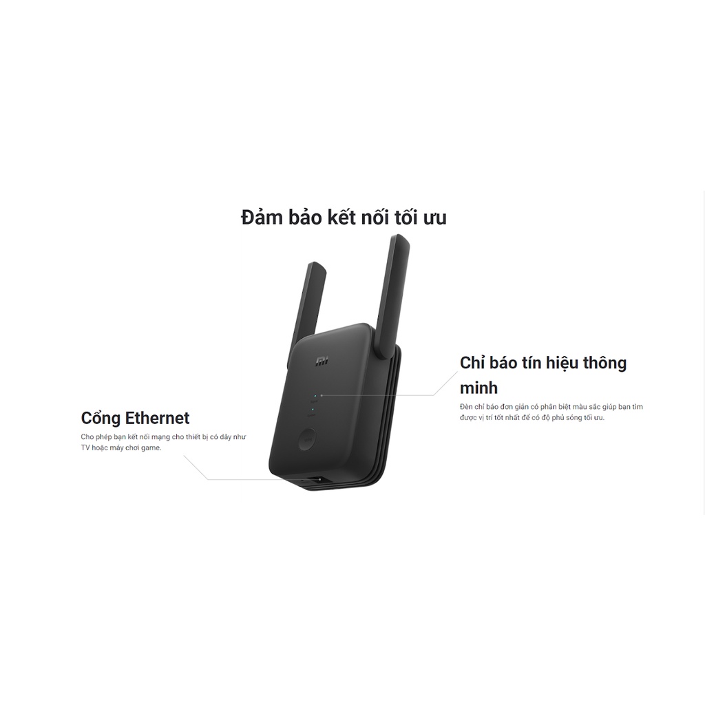 Repeater Kích sóng Wifi Dual band Xiaomi AC1200 RA75 (Bản quốc tế)