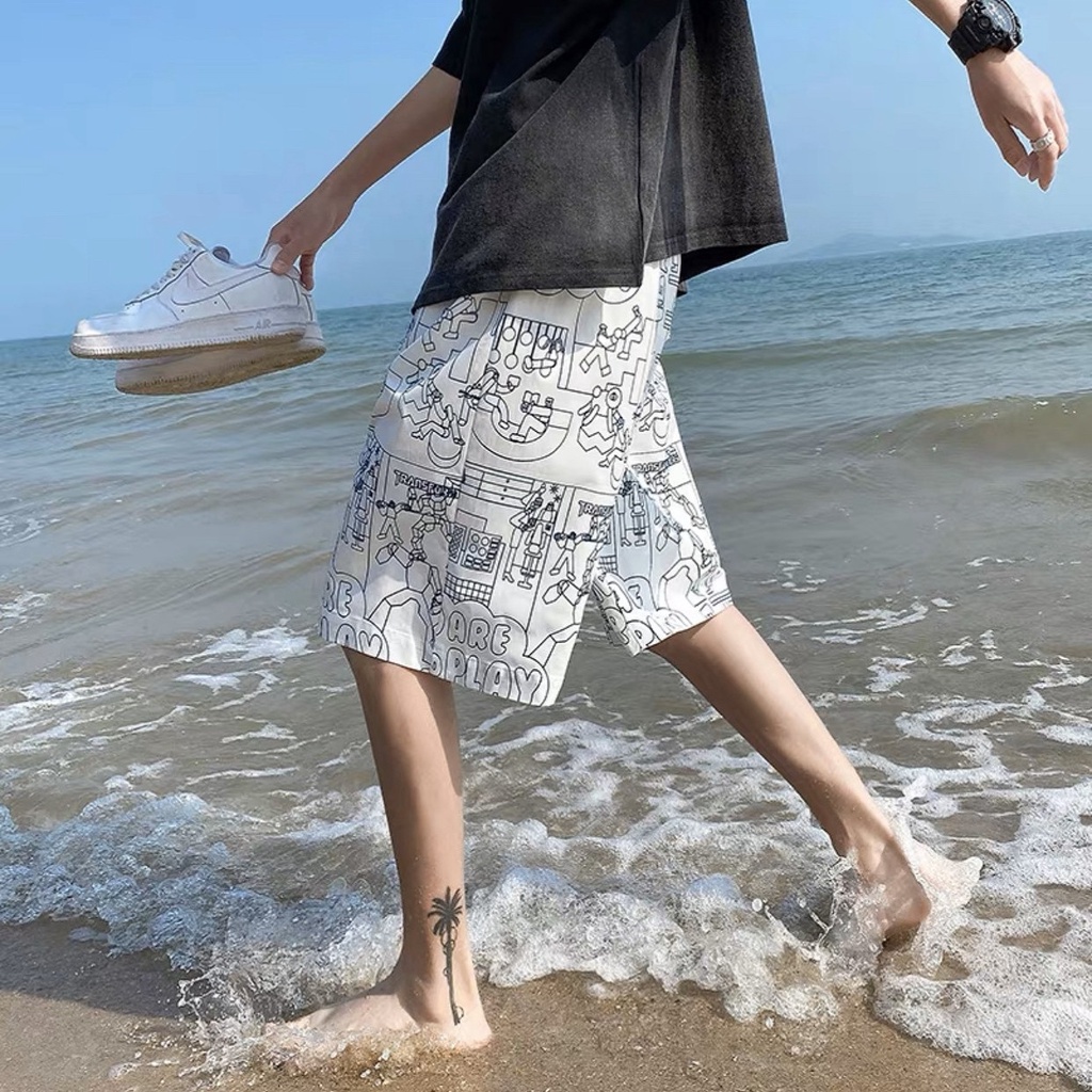 Quần short Unisex, Quần đùi kaki mặc đi chơi, đi biển, Nam nữ đều mặc đẹp | BigBuy360 - bigbuy360.vn