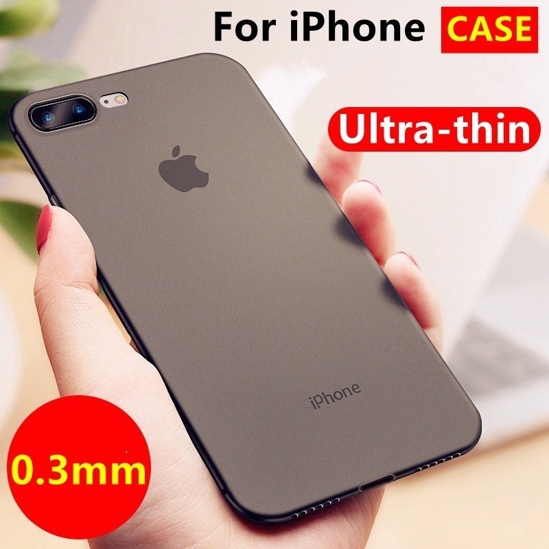 Ốp điện thoại bảo vệ chống sốc nhám siêu mỏng cho iphoneXR XS MAX 8 7 6 Plus X XS