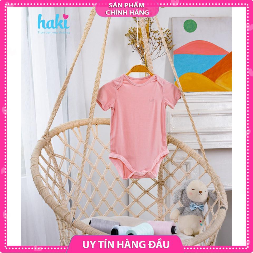 [HAKIBABY] Bộ bodysuits (chip) vải sợi tre cao cấp  HAKI-BB006