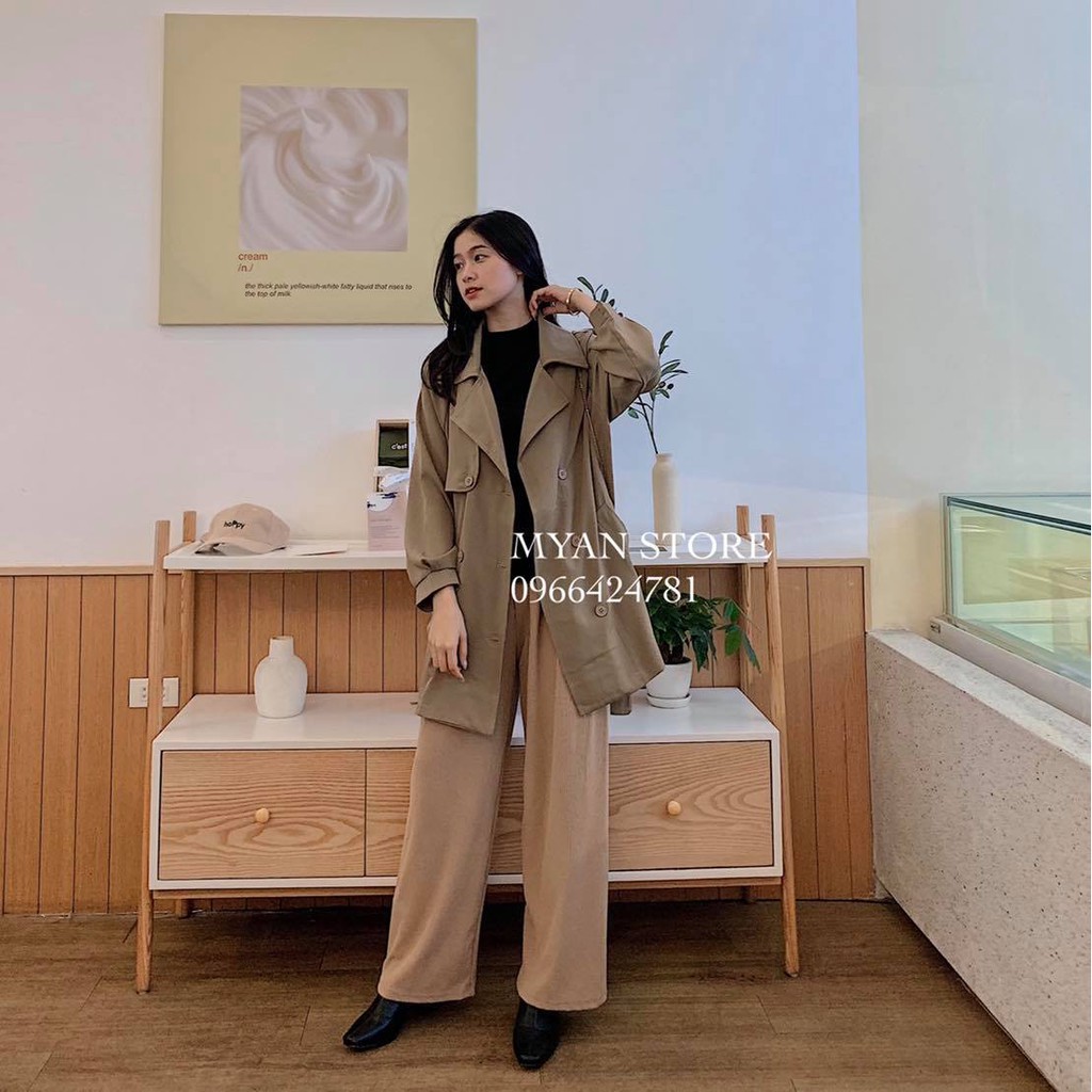 Trend coat dáng ngắn kèm đai (2m-808) A102005 | BigBuy360 - bigbuy360.vn
