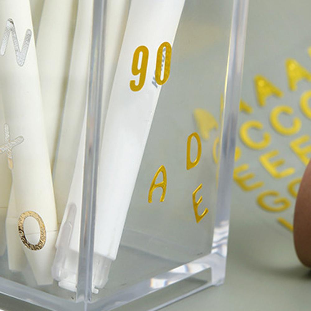 Miếng Dán Số PET Tự Dính Trang Trí Sổ Tay DIY