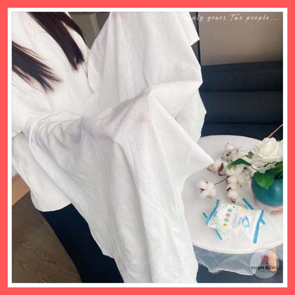 Khăn tắm nén du lịch cotton tiện lợi , khăn nén dạng viên dùng 1 lần size 70x140cm
