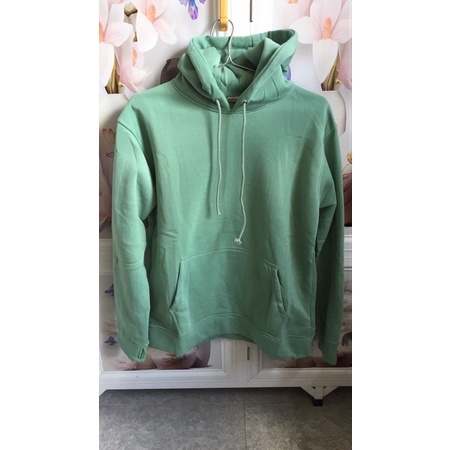 Áo hoodie unisex 2T Store H21 Xanh Mint Bạc Hà - Áo khoác nỉ nữ chui đầu nón 2 lớp dày dặn chất lượng đẹp