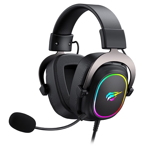 Tai Nghe Gaming Headphone HAVIT H2002P, Driver 53mm, Đèn RGB 36 Màu, Giả Lập 7.1 - Hàng Chính Hãng