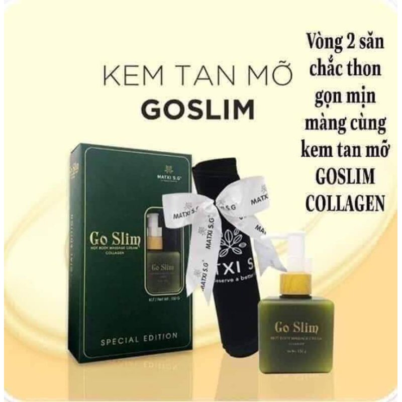 Mua Kem tan mỡ GOSLIM tặng kèm một đai nịch định hình nâng cơ thoáng khí (hàng chính hãng).