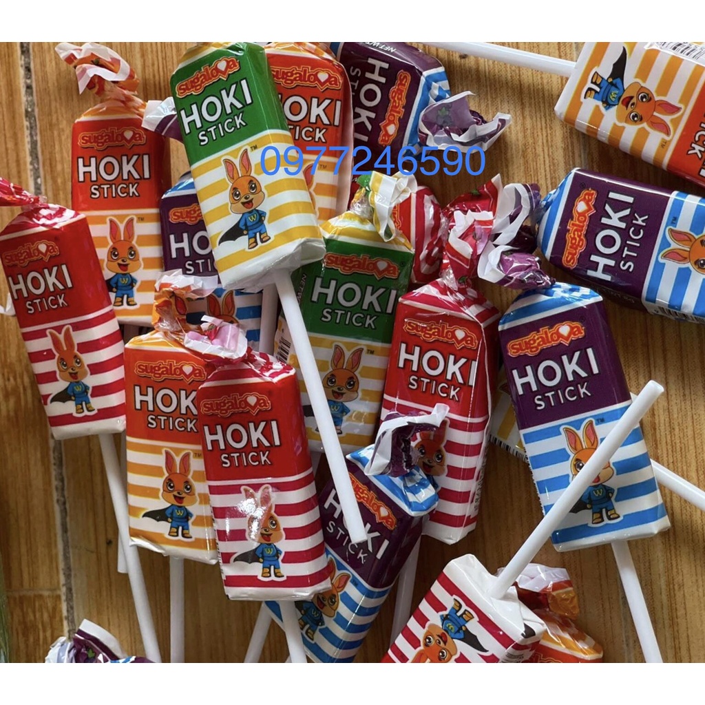 KẸO MÚT HOKI Stick Lollipop Nhập  khẩu Malaysia
