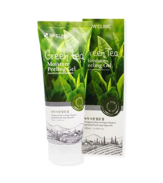 Gel Tẩy Tế Bào Chết 3W Clinic Green Tea Moisture Peeling