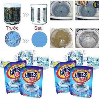 (FREESHIP 99K ) Combo 4 gói tẩy lồng máy giặt 450g.