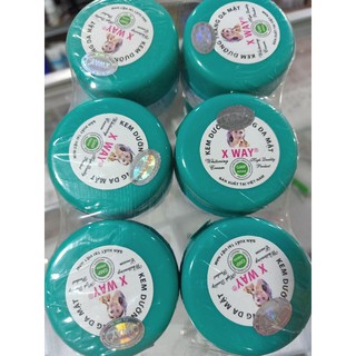 Combo 6 hủ X-WAY dưỡng trắng da mặt 8g.