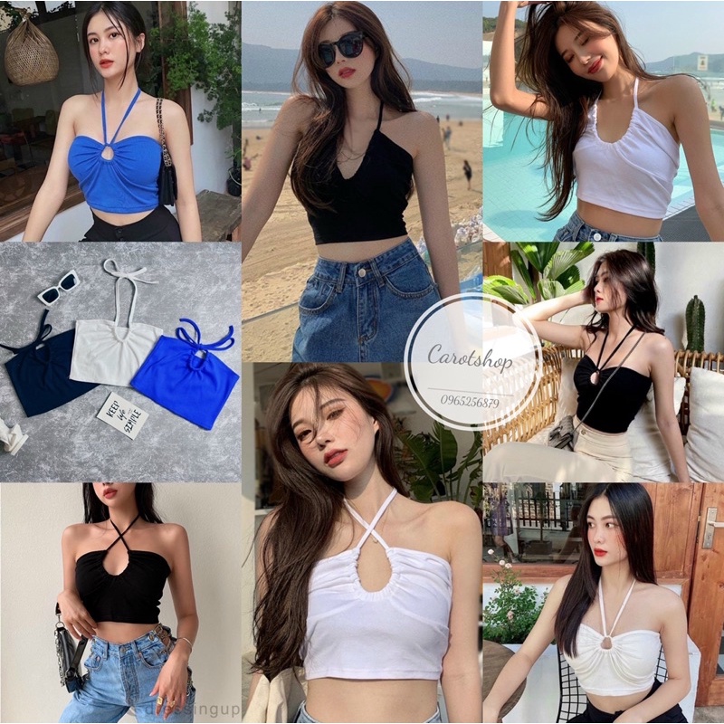áo ống dây yếm mặc được nhiều kiểu - Carotshop
