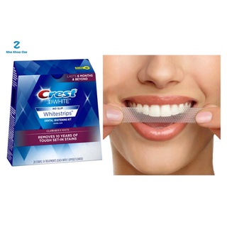 1 cặp lẻ - miếng dán trắng răng Crest 3D Whitestrips