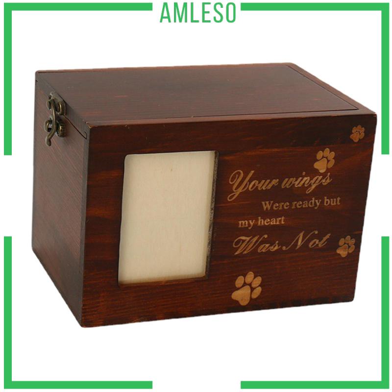 [Amleso] Urn tưởng niệm thú cưng cho hộp ảnh thú cưng Đồ dùng cho thú