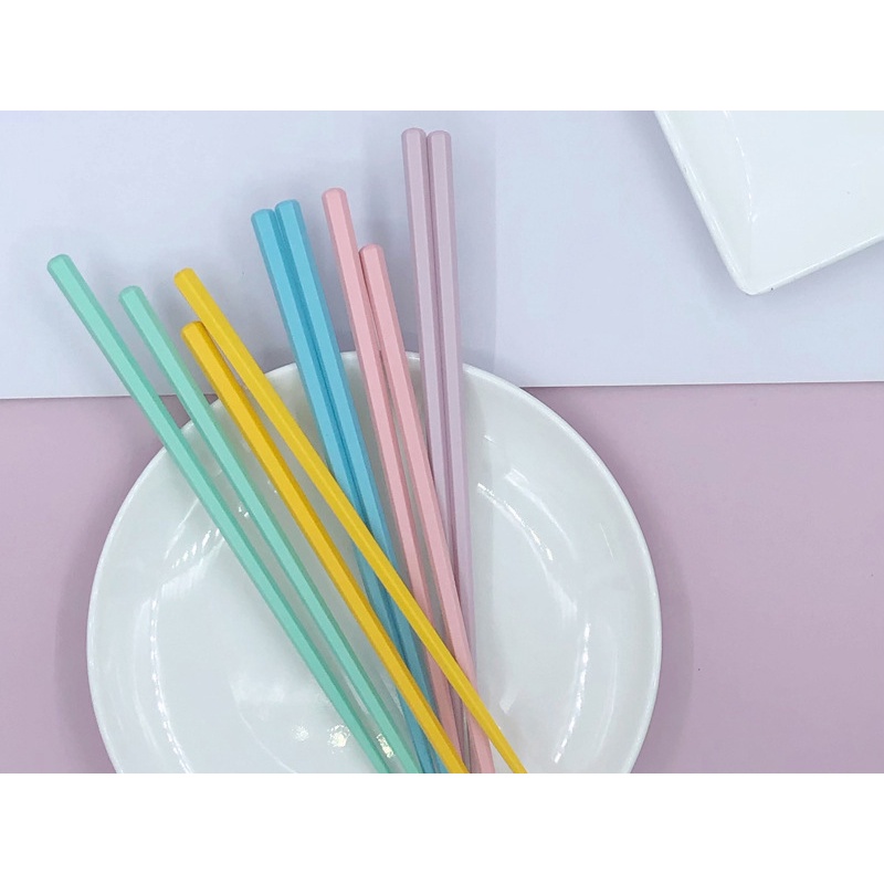 GG Vỉ 5 Đôi Đũa Chống Nấm Mốc Màu Sắc Ngọt Ngào - Dumi Shop