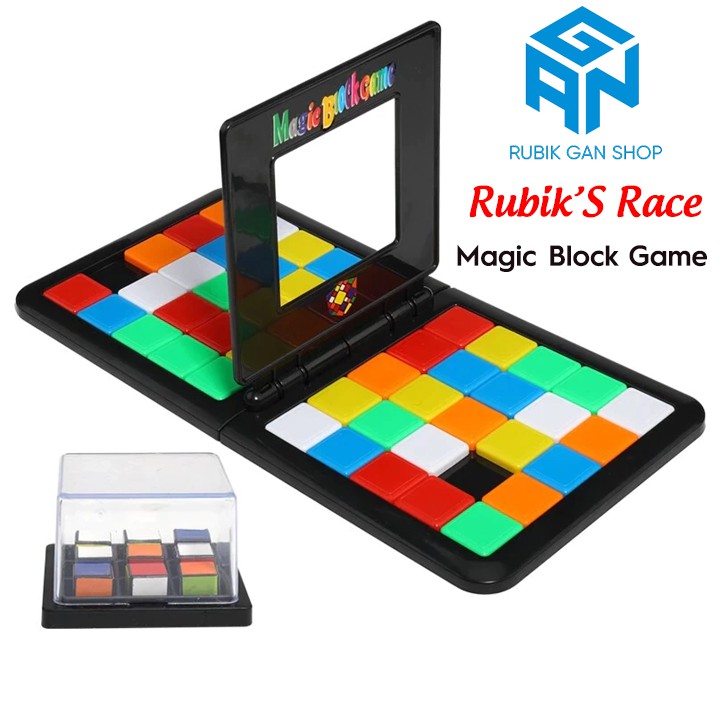 Đồ Chơi Trí Tuệ Rubik's Race - Magic Block Game Board Game Đối Kháng 2 Người Cực Hấp Dẫn, Luyện Phản Xạ Rubik Race