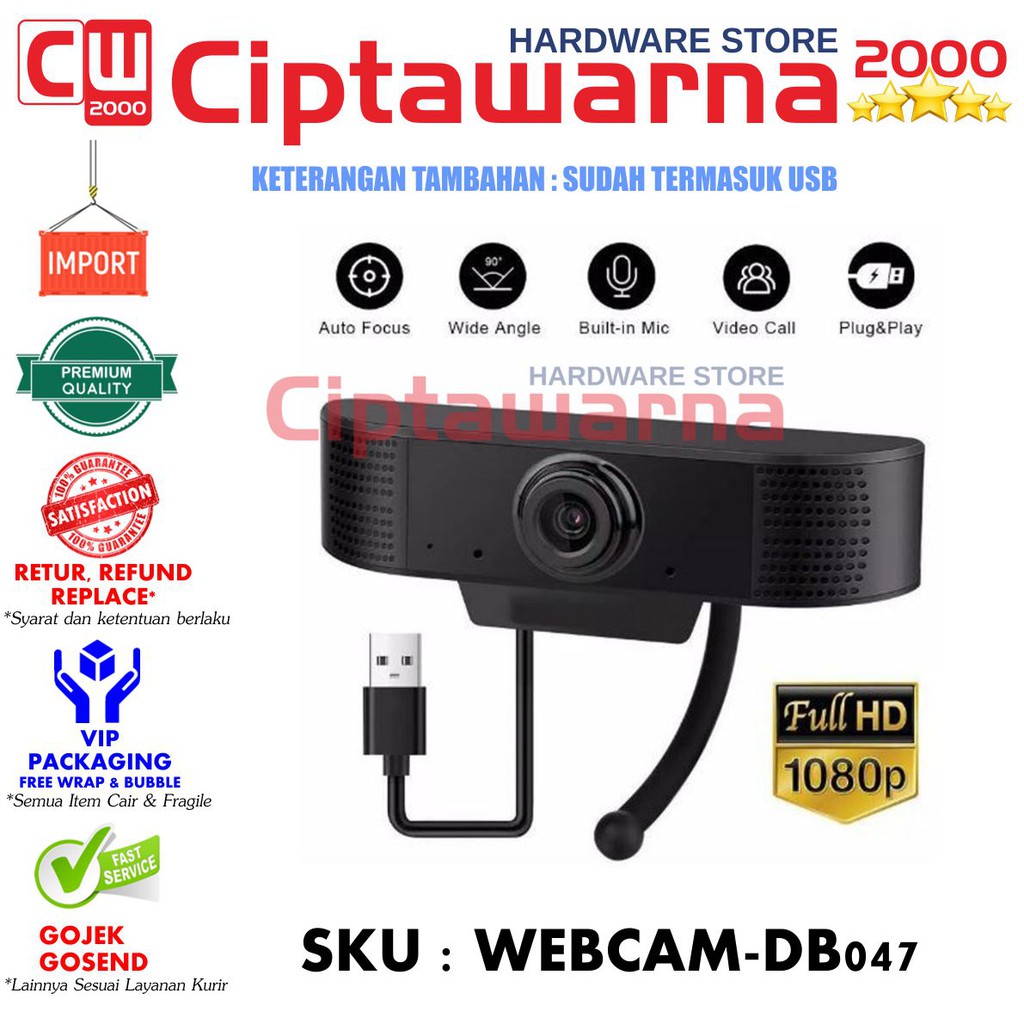 Webcam Toàn Bộ Hd 1080p Dh01 Tích Hợp Micro