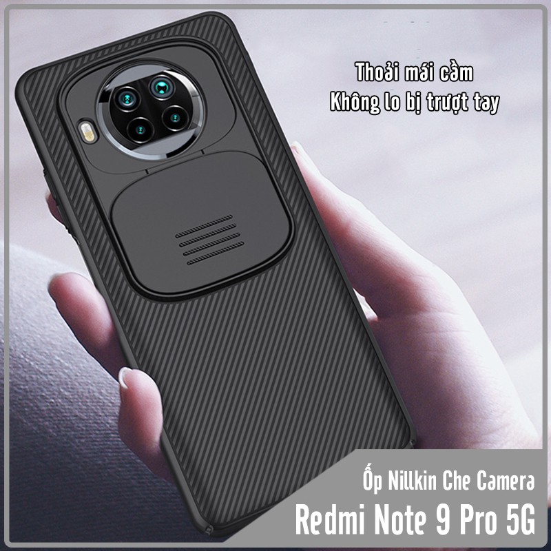 Ốp lưng cho Xiaomi Redmi Note 9 Pro 5G - Mi 10T Lite Nillkin CamShield che camera