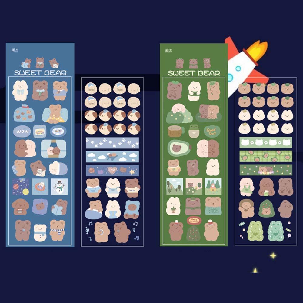 Bộ 2 Miếng Dán Trang Trí Sổ Tay / Nhật Ký Dễ Thương