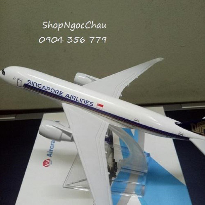 Mô hình máy bay tĩnh Singapore Airlines 16cm