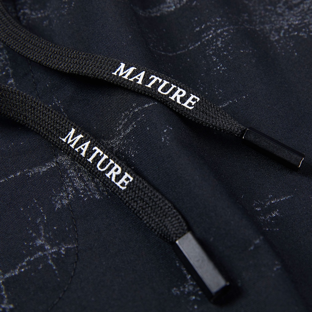 HLA - Quần Short Nam Họa Tiết Fashion Drawstring Elastic Waist Shorts