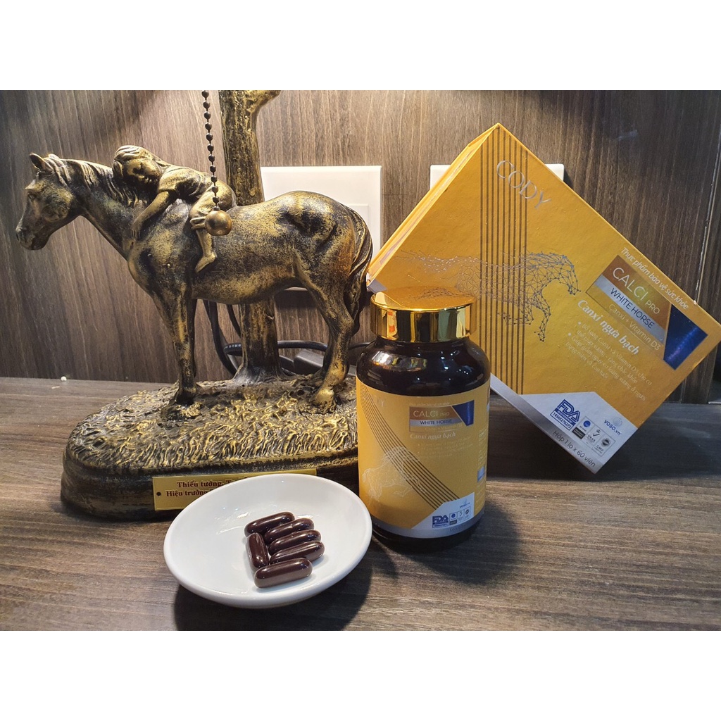 CANXI Ngựa bạch CODY bổ sung canxi cho trẻ và thanh thiếu niên đang trong độ tuổi phát triển chiều cao