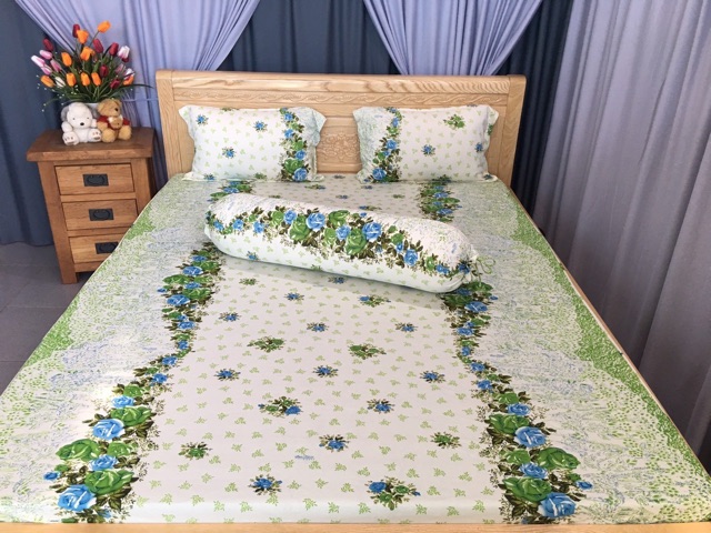 Trọn bộ drap và gối thun lạnh  đủ các size