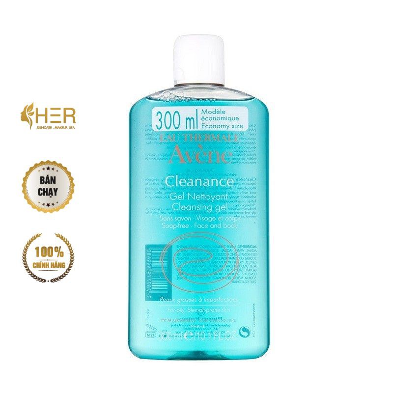 [Mã COS1904 giảm 8% đơn 300K] [Chính Hãng - 300ml] Sữa rửa mặt cho da dầu Avene