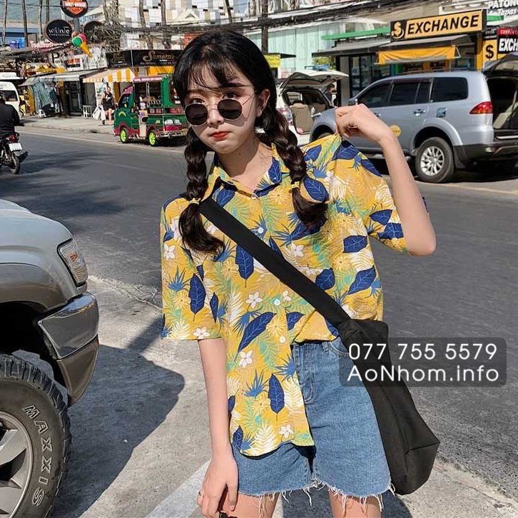 Áo Sơ Mi Đi Biển Vải Mềm Mát Có Đủ Size - Hoa, Lá cây #01 | BigBuy360 - bigbuy360.vn