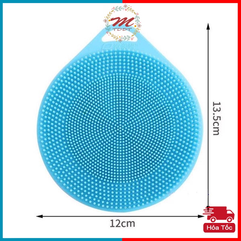 Miếng Rửa Chén, Bát Silicon, Nhấc Nồi, Lót Xoong, Bền, Mềm Mại Tiện Lợi Có Móc - MTDDT