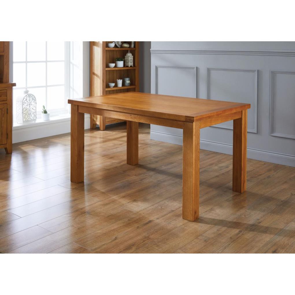 bàn ăn gỗ sồi Mỹ 1m2