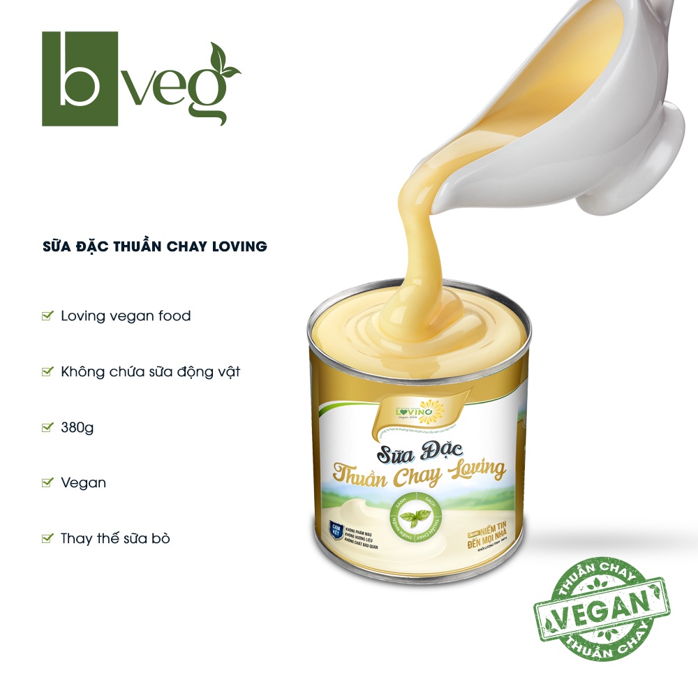Sữa đặc thuần chay Loving (vegan milk) sữa thực vật cho người dị ứng với sữa bò