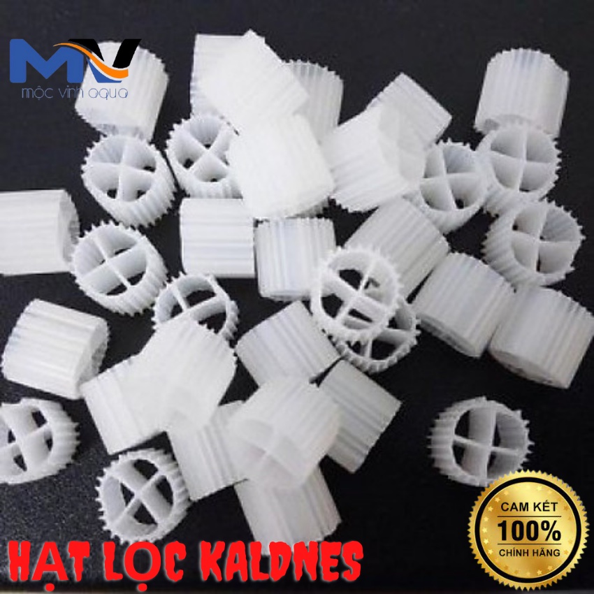 Vật liệu lọc Hạt lọc Kaldnes micro và 6 cánh, hạt nhựa lọc bể cá loại tốt túi 1kg