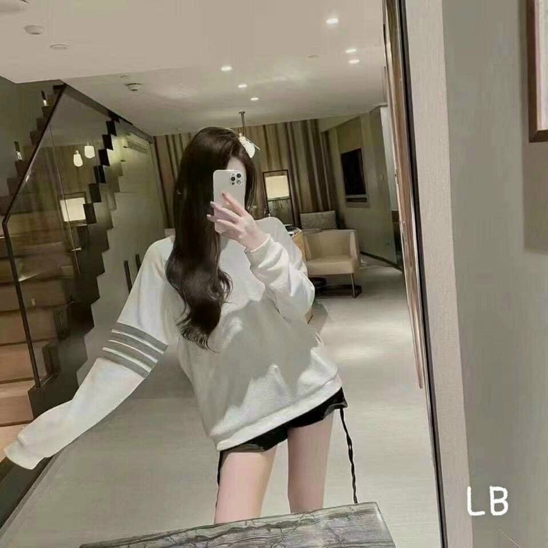 Áo sweater nỉ dài tay nữ Thom, áo nỉ form rộng siêu đẹp mịn không xù  ( kèm ảnh thật ) | BigBuy360 - bigbuy360.vn